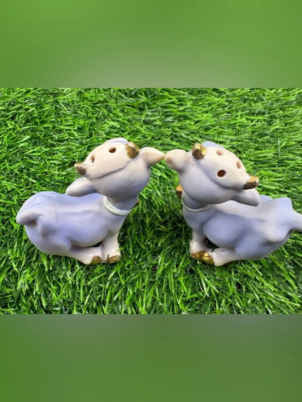 Vintage Victoria Ceramics Ceramic Cow Salt and Pepper Shakers